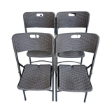 Silla Plegable Reforzada para Eventos - Paquete 4 Piezas
