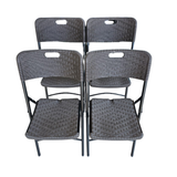 Silla Plegable Reforzada para Eventos - Paquete 4 Piezas