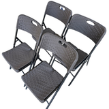Silla Plegable Reforzada para Eventos - Paquete 4 Piezas