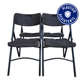 Silla Plegable Reforzada para Eventos - Paquete 4 Piezas
