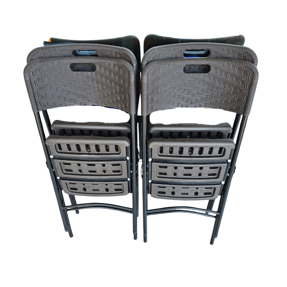 Silla Plegable Reforzada para Eventos - Paquete 4 Piezas