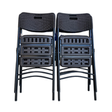 Silla Plegable Reforzada para Eventos - Paquete 4 Piezas