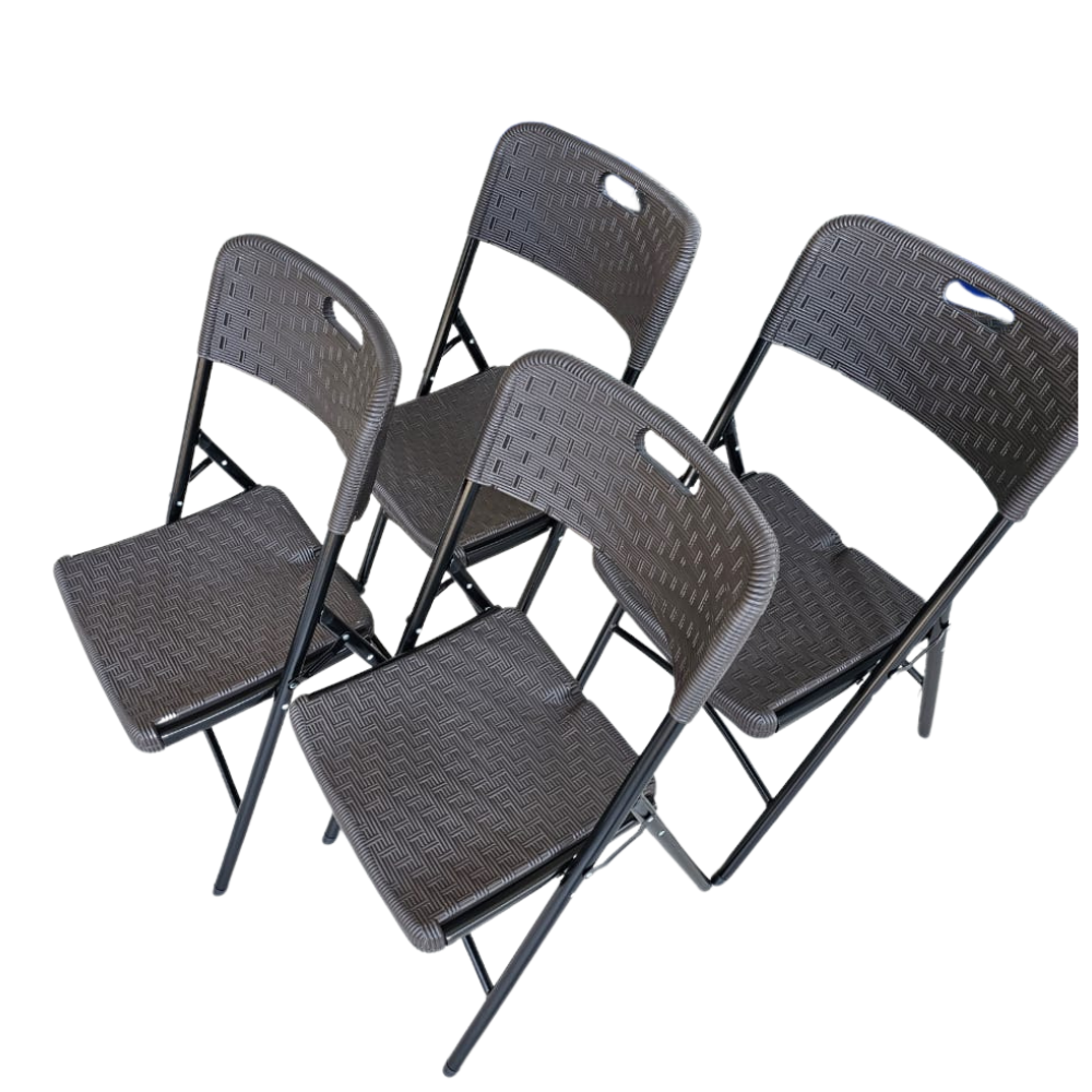 Silla Plegable Reforzada para Eventos - Paquete 4 Piezas