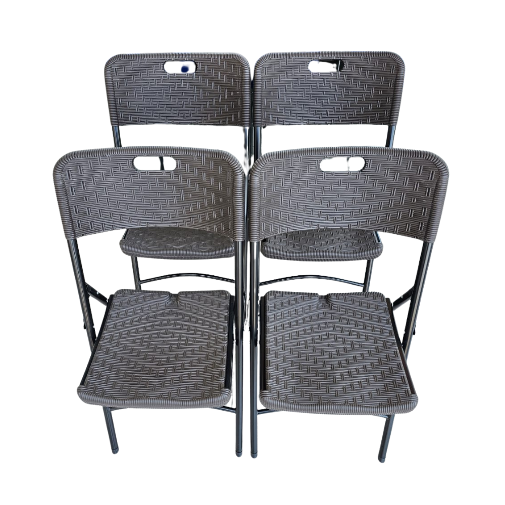 Silla Plegable Reforzada para Eventos - Paquete 4 Piezas