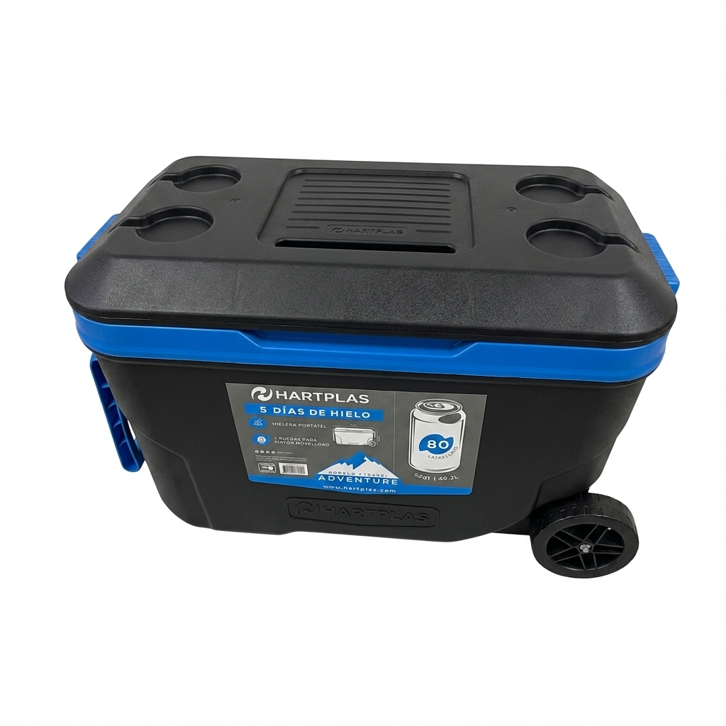 Hielera Adventure Reforzada 52 qts 49.2 litros
